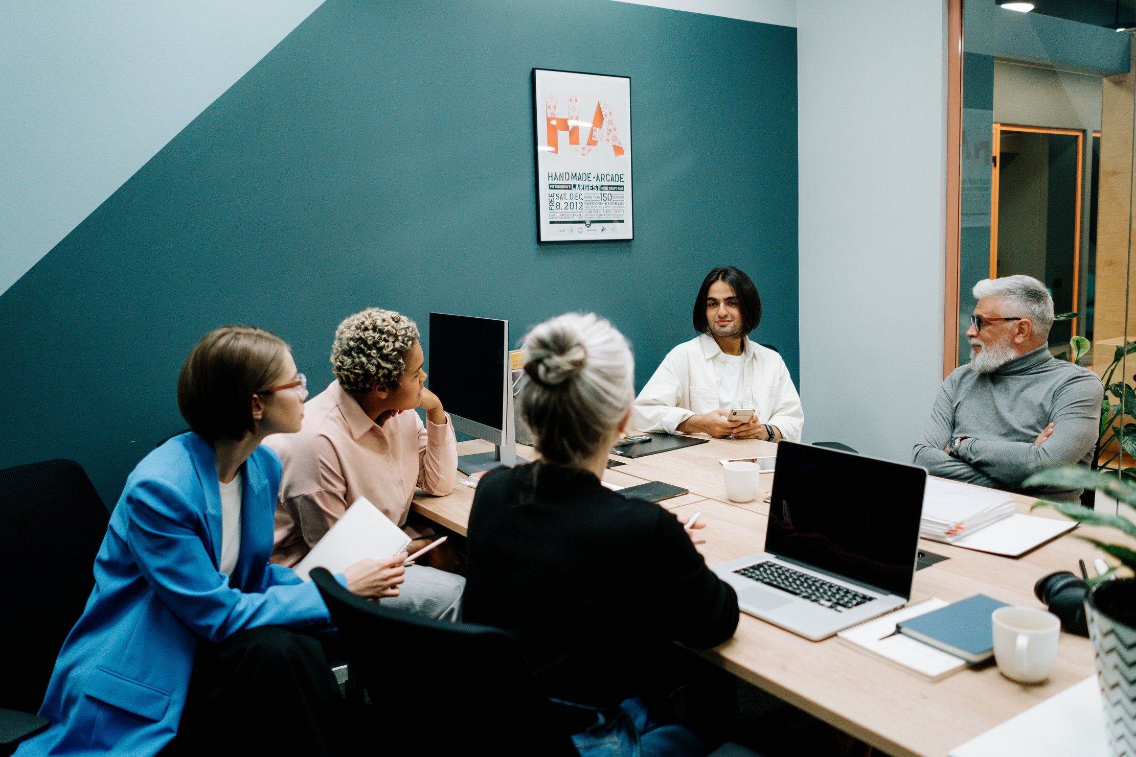 Staff Meeting at the Office